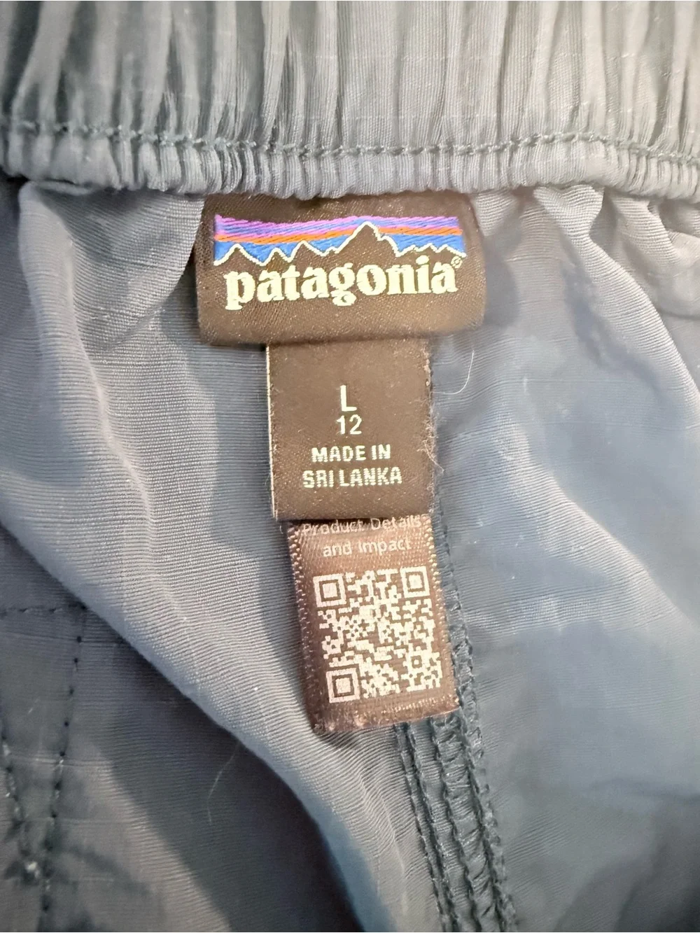Patagonia Kids Outdoor Everyday Shorts Size L / 12 Blue Belted Cargo Gorpcore